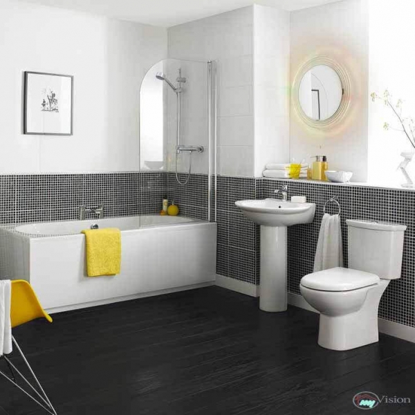 grey bath room tiles