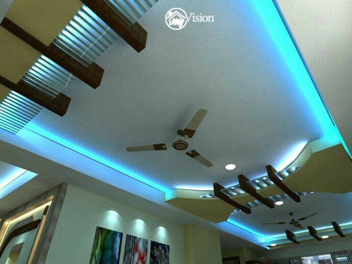 Pop Design For Hall 2018 2 Fan - New POP false ceiling designs 2019