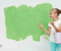 green colored wall painters