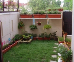 terrace with garden