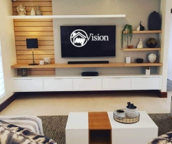 modern wall mounted tv unit my vision